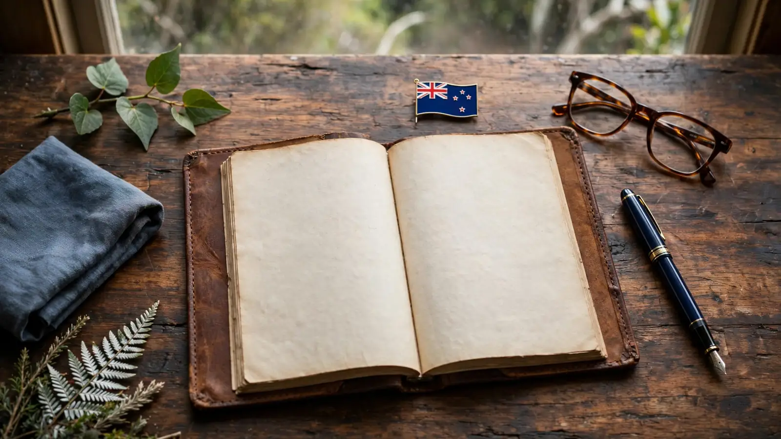 Legal publication documents and fountain pen on a New Zealand office desk
